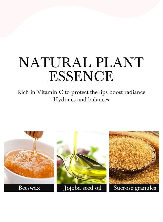 HelloKiss Sugar Scrub & Lip Repair, 2 in 1 Lips Therapy Balm Care and Treatment Moisturizer for Dry Exfoliator Dark Brighten, Bees,Vita,B and C Nature Overnight Renewal Advanced Healing Cracked Ointment - Image 2